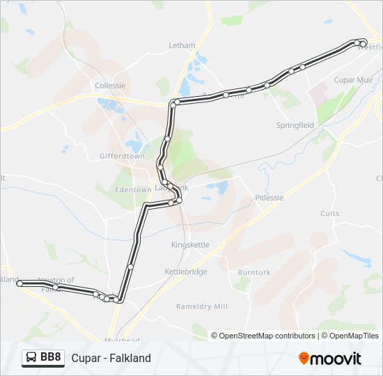 BB8 Bus Line Map