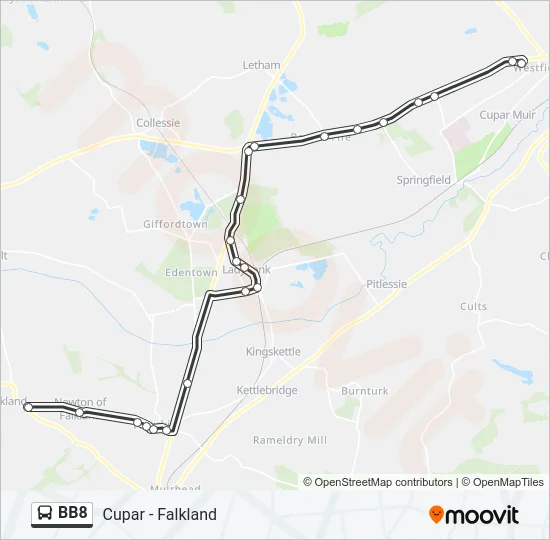 BB8 Bus Line Map