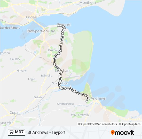 MD7 Bus Line Map