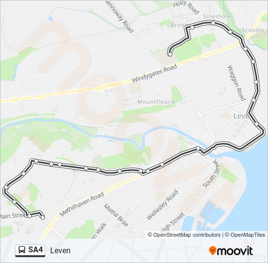 SA4 bus Line Map