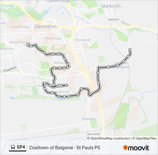 SP4 Bus Line Map