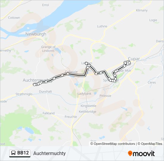12 Route Schedules Stops Maps Cupar