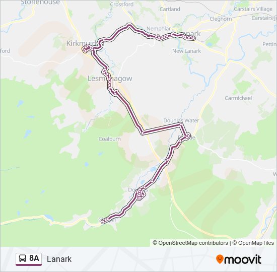8A bus Line Map
