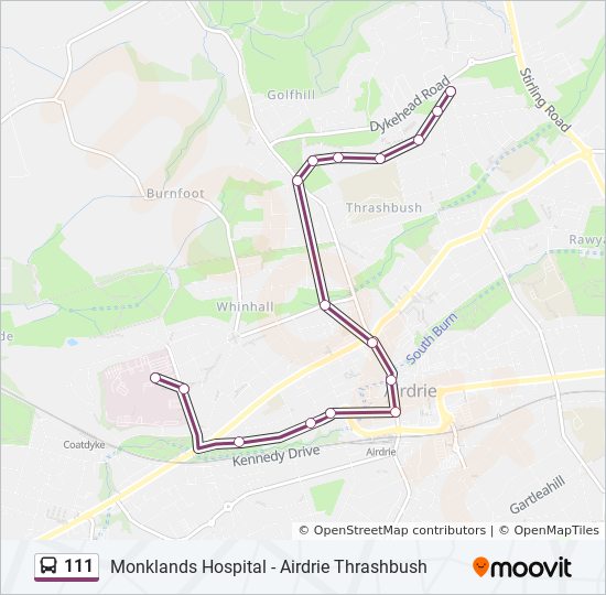 Bus 111 Route Map 111 Route: Schedules, Stops & Maps - Thrashbush (Updated)