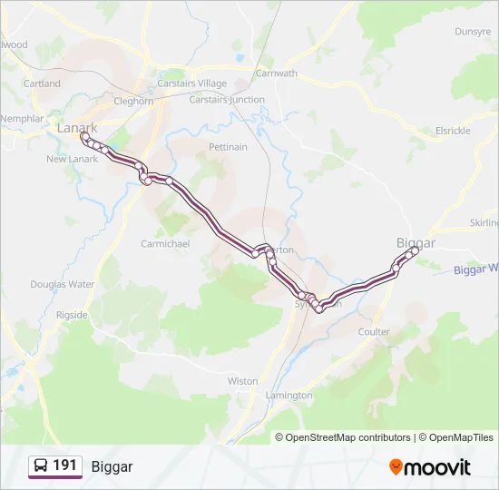 191 Bus Line Map