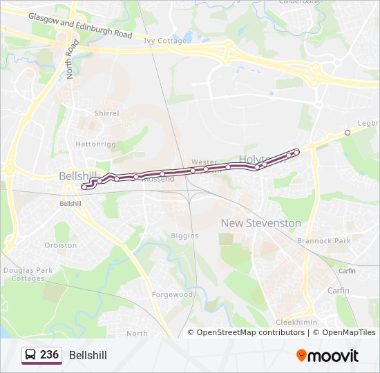 236 Bus Line Map