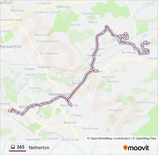 365 Bus Line Map