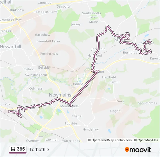 365 Bus Line Map