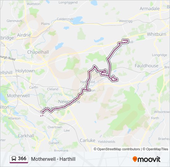 366 Bus Line Map