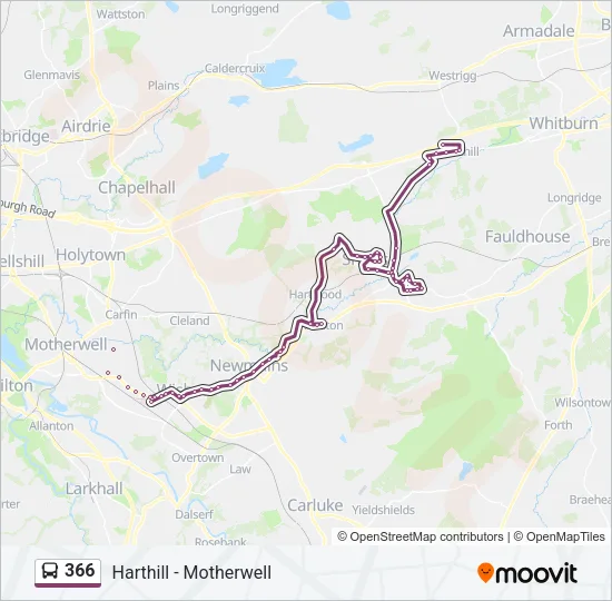366 Bus Line Map
