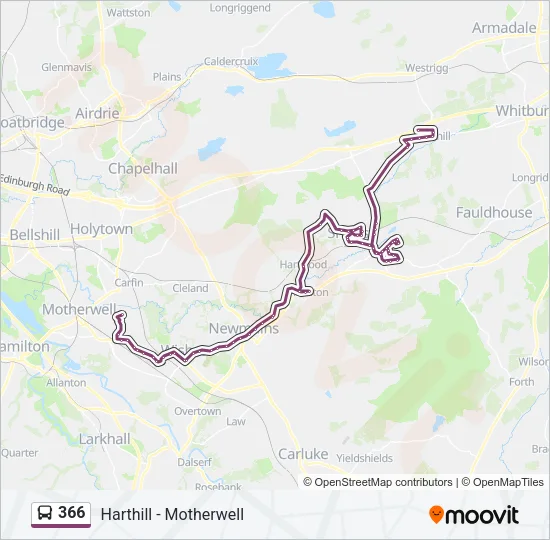 366 Bus Line Map
