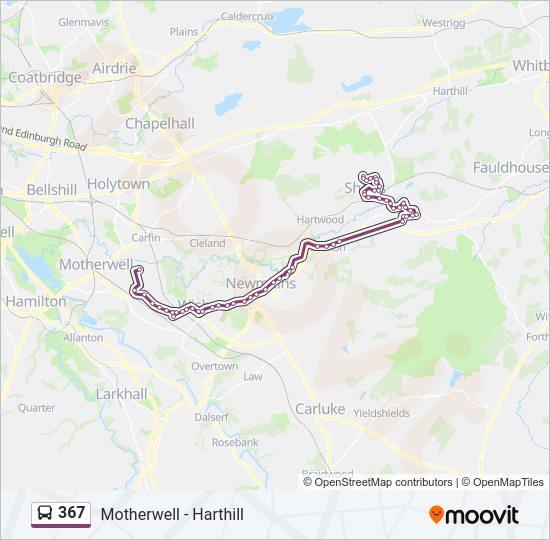 367 Bus Line Map