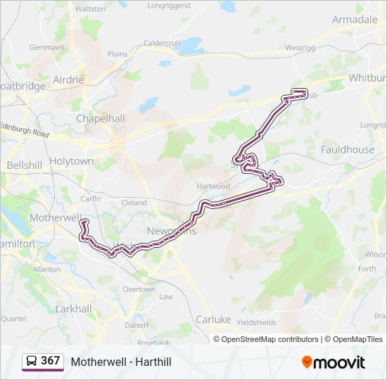 367 Bus Line Map