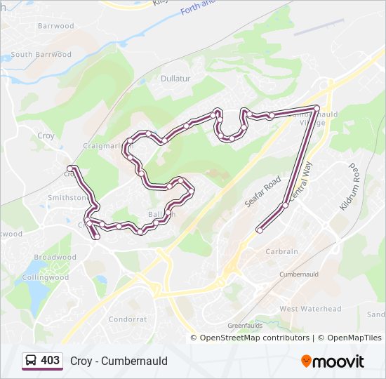 403 Bus Line Map