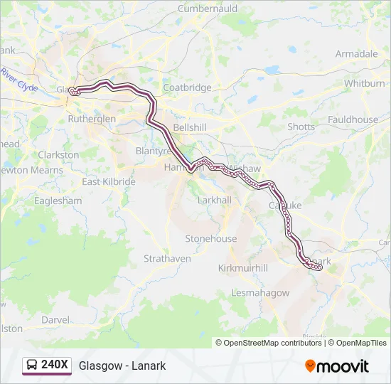 240X Bus Line Map