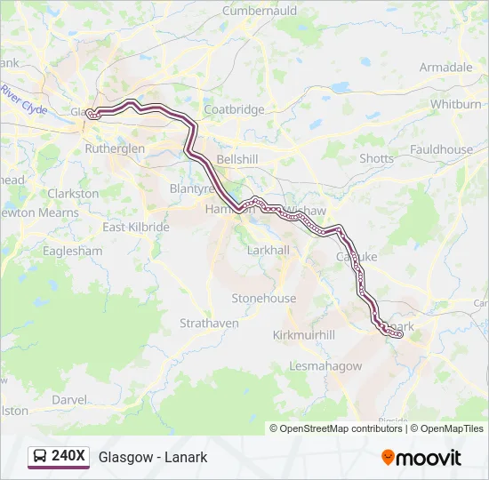 240X Bus Line Map