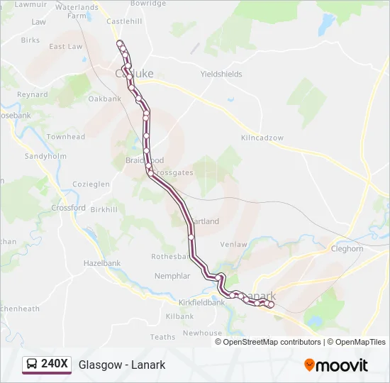 240X Bus Line Map