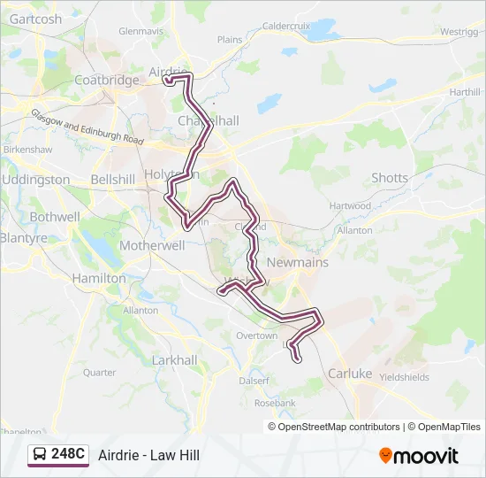 248C Bus Line Map