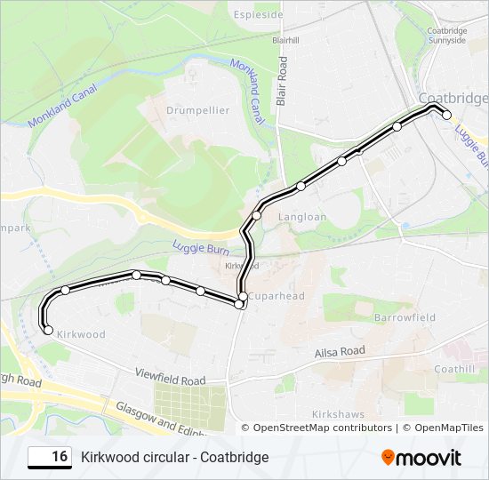 16 bus travel time