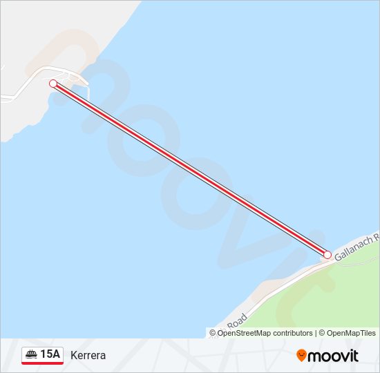 15A Ferry Line Map