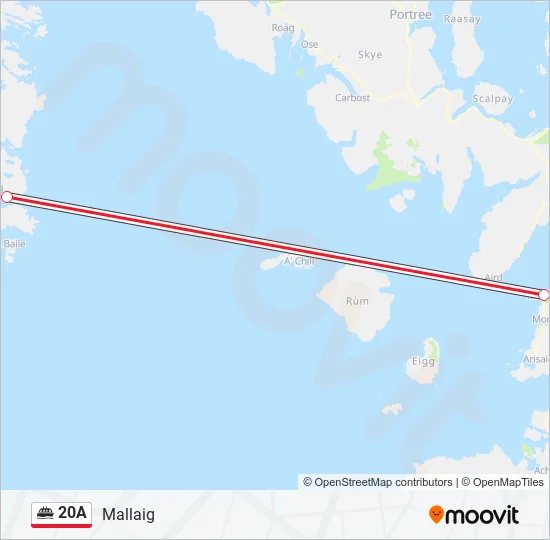20A Ferry Line Map