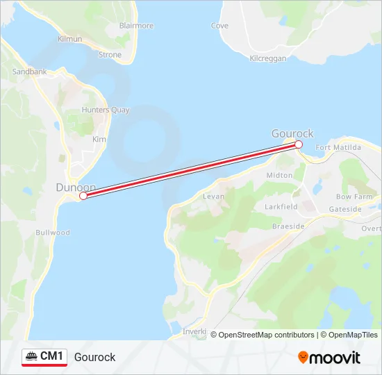 CM1 Ferry Line Map