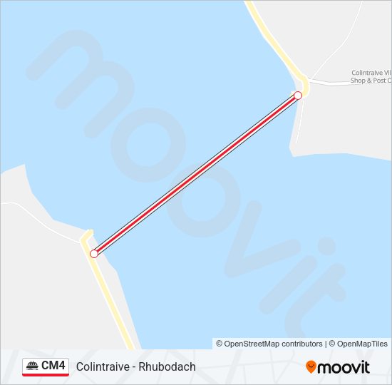 CM4 Ferry Line Map