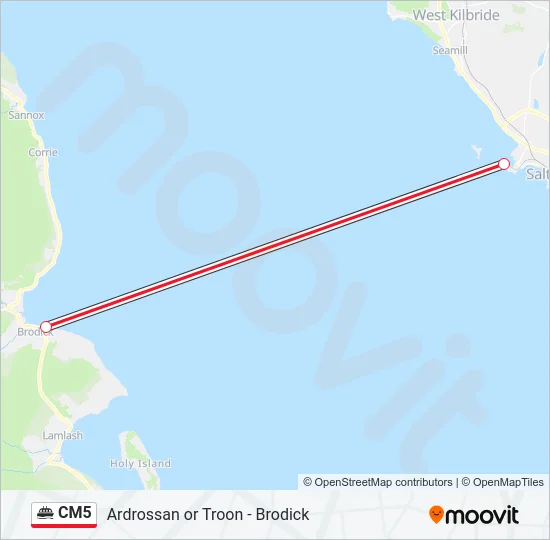 CM5 Ferry Line Map