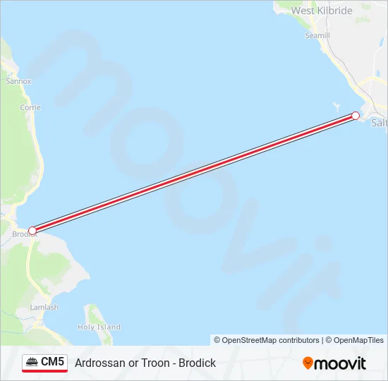 CM5 Ferry Line Map