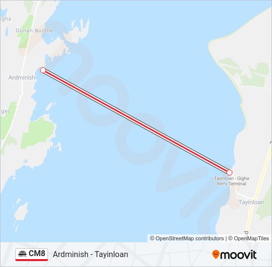 CM8 Ferry Line Map