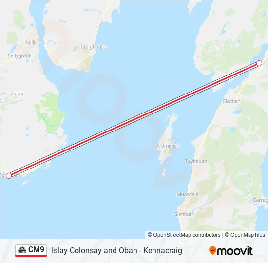 CM9 Ferry Line Map