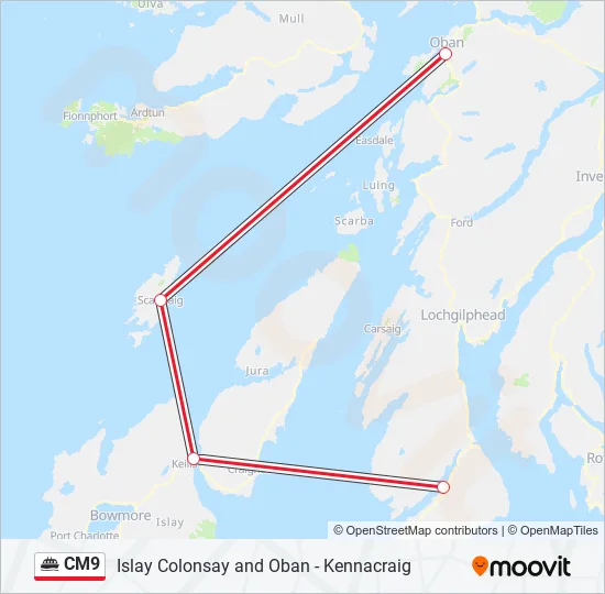 CM9 Ferry Line Map