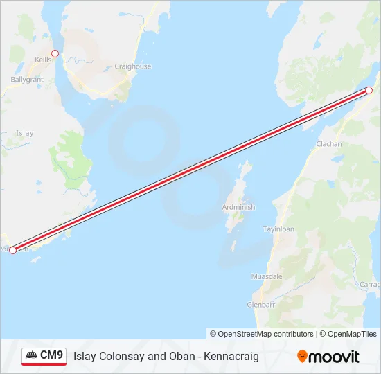 CM9 Ferry Line Map