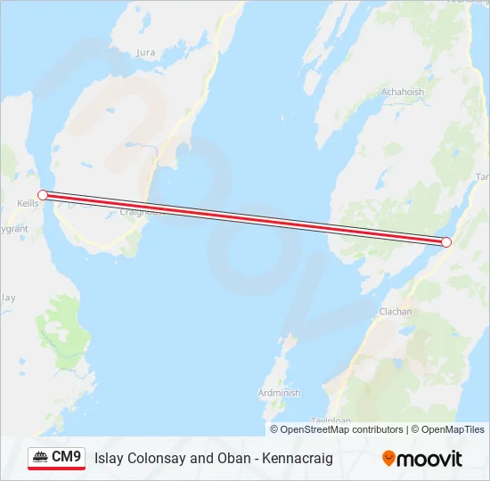 CM9 Ferry Line Map