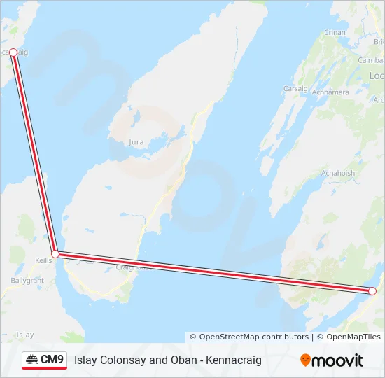 CM9 Ferry Line Map