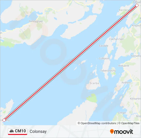 CM10 Ferry Line Map