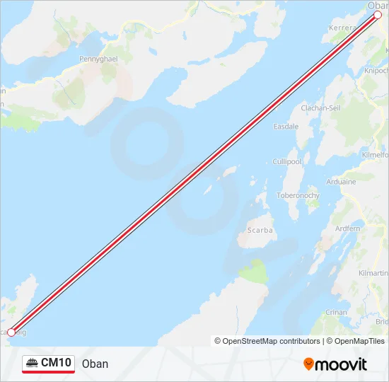 CM10 Ferry Line Map