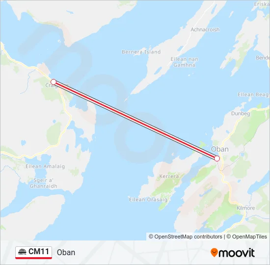 CM11 Ferry Line Map