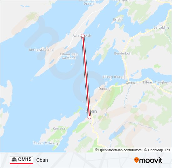 CM15 Ferry Line Map