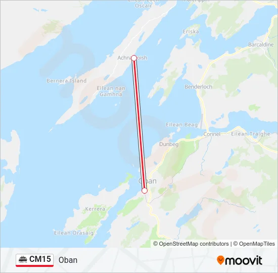 CM15 Ferry Line Map