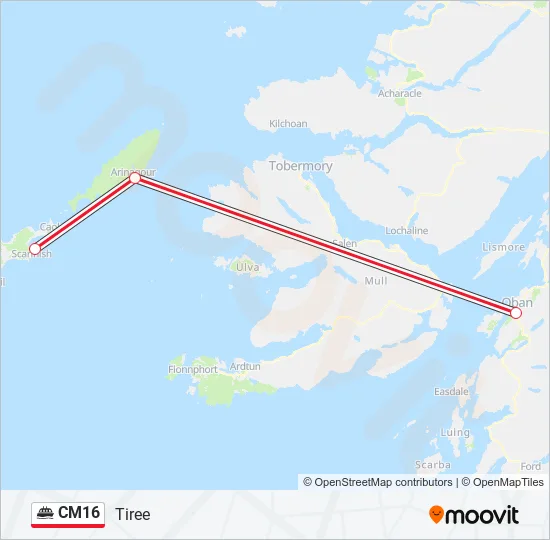 CM16 Ferry Line Map