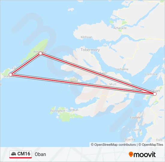 CM16 Ferry Line Map