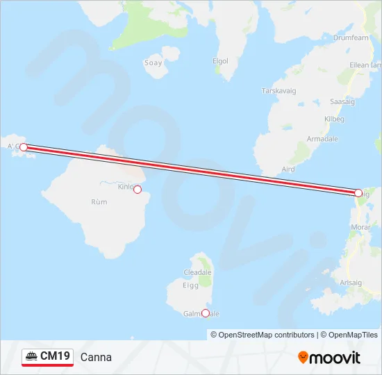 CM19 Ferry Line Map