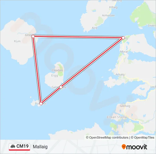 CM19 Ferry Line Map