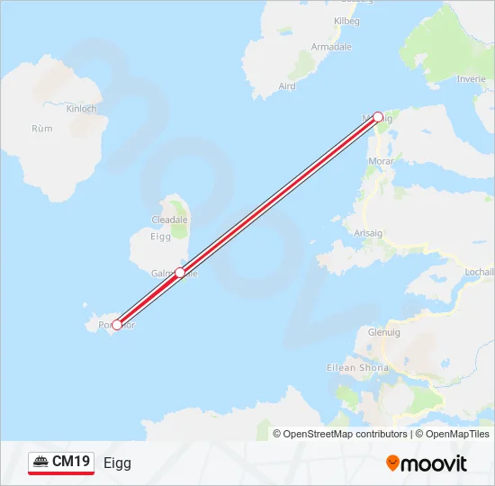 CM19 Ferry Line Map