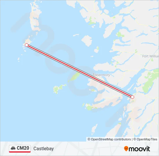 CM20 Ferry Line Map