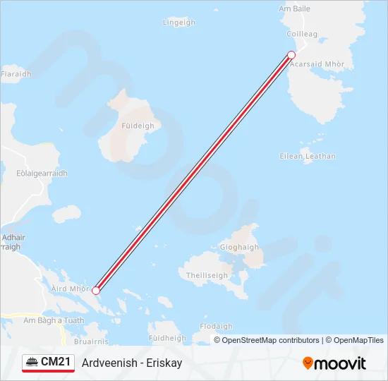 CM21 Ferry Line Map