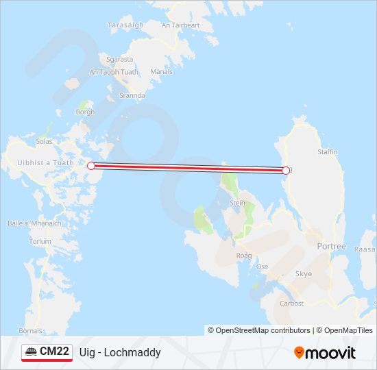 CM22 Ferry Line Map