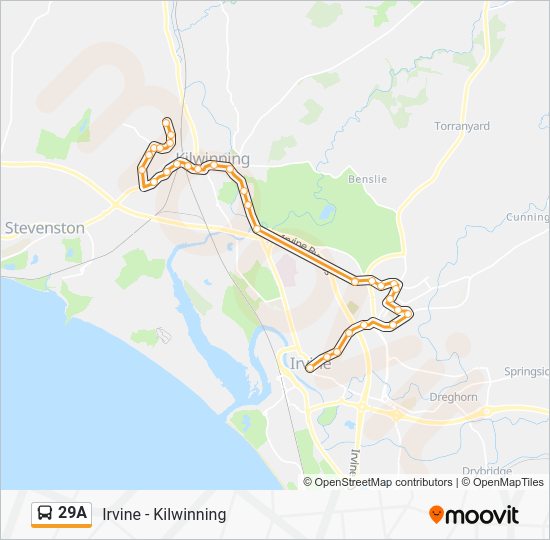 29a Route Schedules, Stops & Maps Kilwinning (Updated)