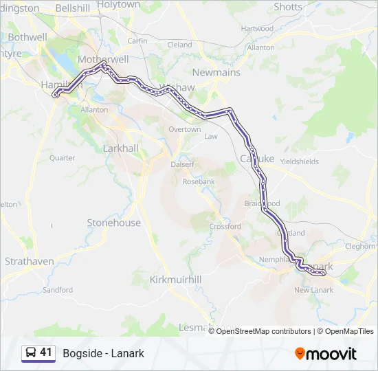 41 Bus Line Map